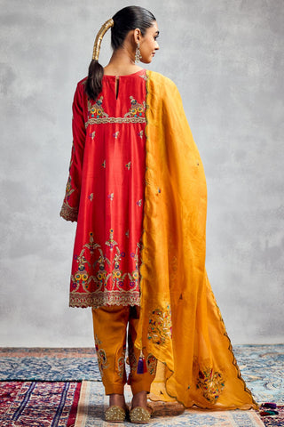 Orange forever vows kurta pants set