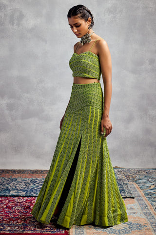 Green forever vows top skirt set