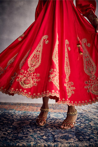 Red forever vows angrakha set