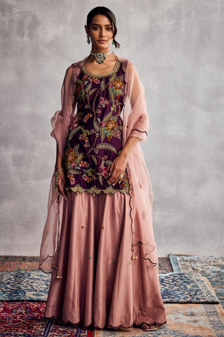 Purple forever vows sharara set