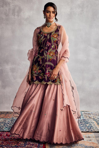 Purple forever vows sharara set