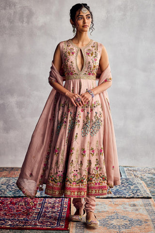 Peach forever vows anarkali set