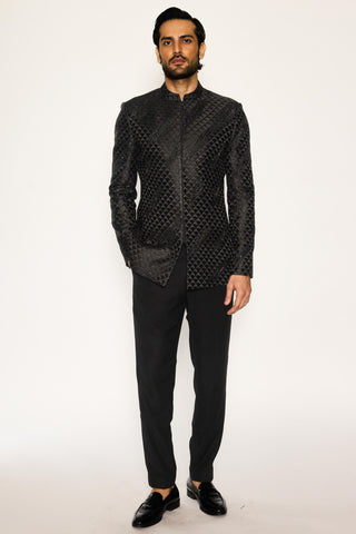 Black stardust bandhgala