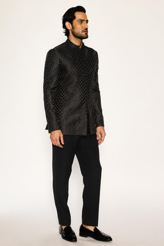 Black stardust bandhgala