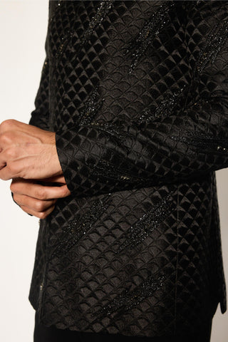 Black stardust bandhgala