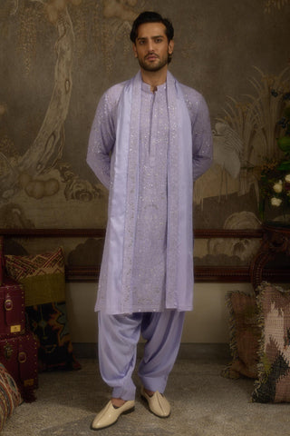 Purple stardust raahi gul kurta