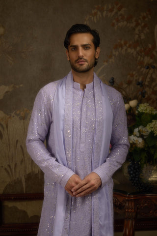 Purple stardust raahi gul kurta
