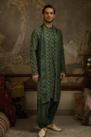 Green stardust baageen kurta