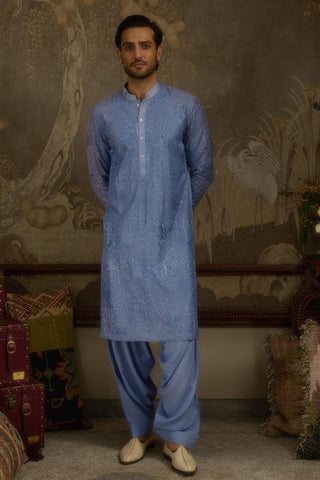 Blue stardust fiza gul kurta