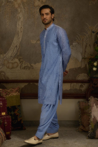Blue stardust fiza gul kurta