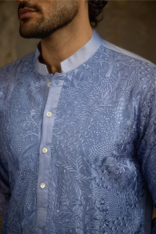 Blue stardust fiza gul kurta