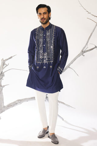 Blue stardust neel-gul kurta