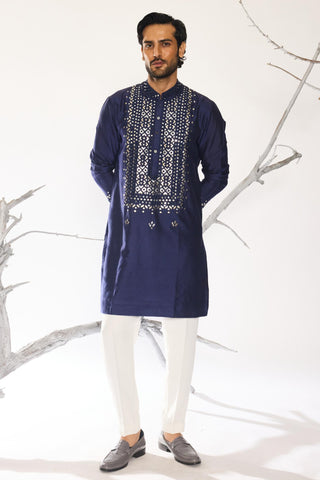 Blue stardust neel-gul kurta