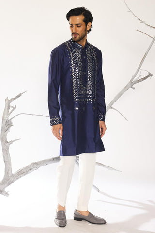 Blue stardust neel-gul kurta