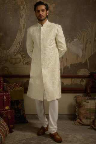 Ivory stardust afreen sherwani