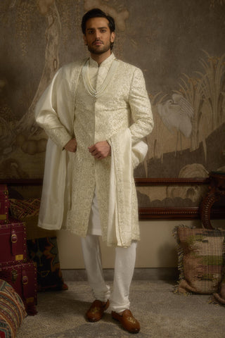 Ivory stardust heeranva sherwani