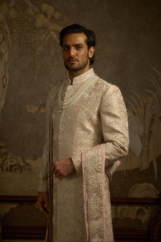 Pink stardust haathiraaj sherwani
