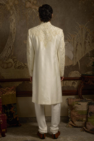 Ivory stardust roshaan sherwani set