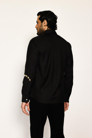 Black stardust orion line shirt