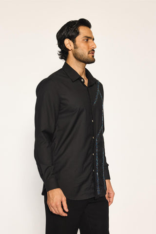 Black stardust zen parallels gallery shirt