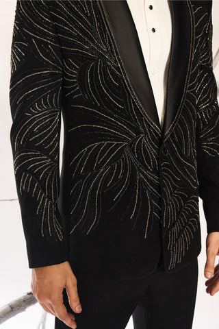 Black stardust bloom tuxedo