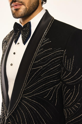 Black stardust bloom tuxedo