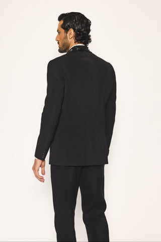 Black stardust obsidian ray tuxedo