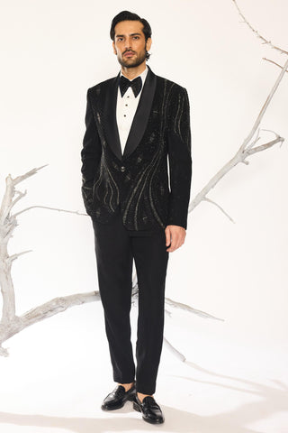 Black stardust stellar weave tuxedo
