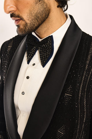 Black stardust stellar weave tuxedo