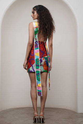 Mini Dress for Contemporary Wear - Siro Alya Multicolor by Advait