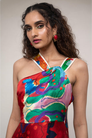 Mini Dress for Contemporary Wear - Siro Alya Multicolor by Advait