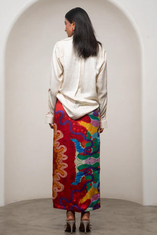 Skirt Set for Contemporary Wear - Multicolor Siro Alya by Advait