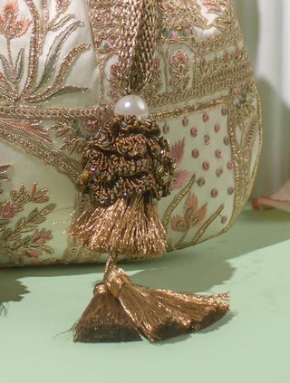 Potli bag Indian Wedding - White amer accessory by Amyra