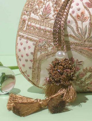 Potli bag Indian Wedding - White amer accessory by Amyra