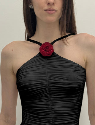 Dress Romantic Wear - Black Amina Dress by self-cntrd