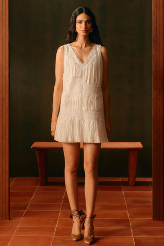 Mini Dress for Contemporary Wear – Ivory Linea by Aroka