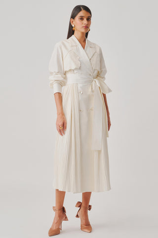 Trench Dress for Contemporary Wear – Ivory Atelier by Aroka