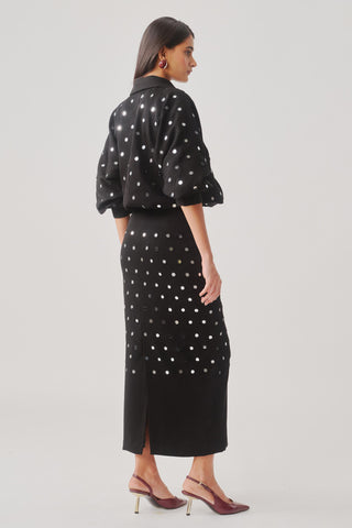 Bomber Jacket for Contemporary Wear – Black Bling by Aroka