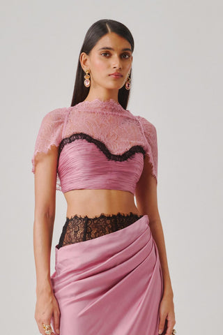 Co-ord Set For Contemporary- Pink Rosette By Aroka