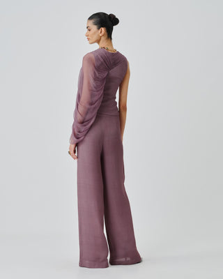 Purple Pant Contemporary Wear by Aroka