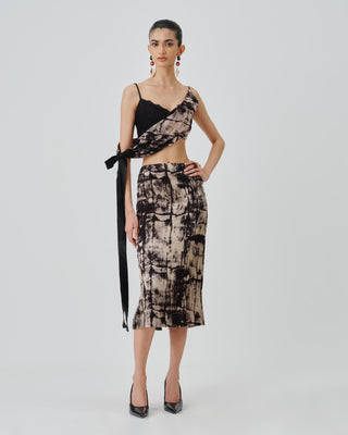 Black Co-ord Set Contemporary Wear Monolith by Aroka