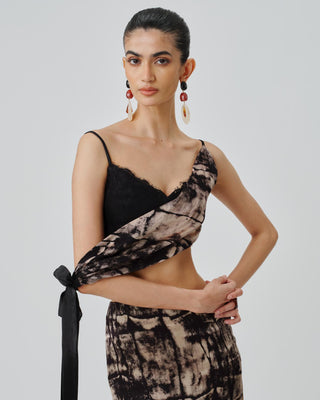 Black Co-ord Set Contemporary Wear Monolith by Aroka