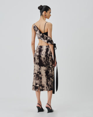 Black Co-ord Set Contemporary Wear Monolith by Aroka