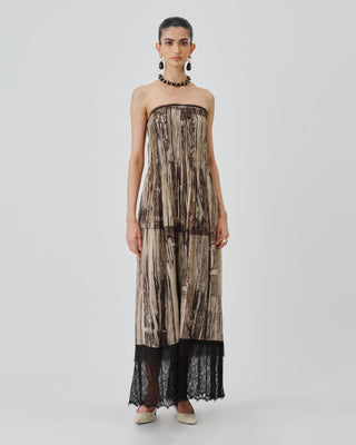 Beige Dress Contemporary Wear Natasha by Aroka
