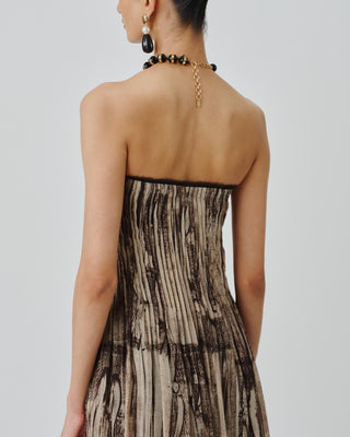 Beige Dress Contemporary Wear Natasha by Aroka