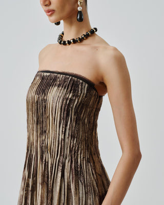 Beige Dress Contemporary Wear Natasha by Aroka
