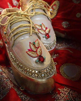 Golden luxe sneakers