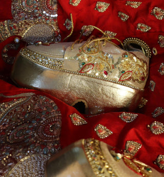 Golden luxe sneakers