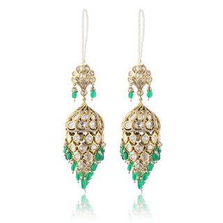 Jhumka Earrings for Indian Weddings – Green Begum by Amraani