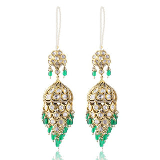 Jhumka Earrings for Indian Weddings – Green Begum by Amraani